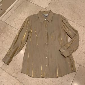 Ann Taylor Gold Blouse